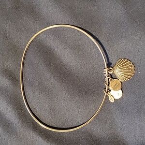 Alex and Ani silver bracelet- seashell charm
